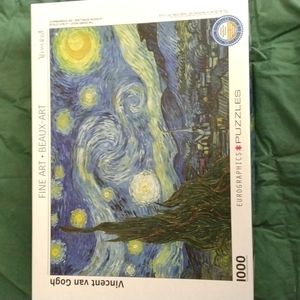 NEW Vincent van Gogh The Starry Night 1000 pc puzzle still in original plastic